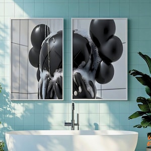 Kaws Hypebeast Art Poster: Shower Collage Print (Digital Download)