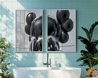 Kaws Hypebeast Art Poster: Shower Collage Print (Digital Download)