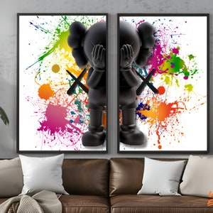 KAWS Hypebeast Art Print: Colorful Street Art Collage (Digital Download)
