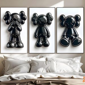 Kaws Poster Set of 3: Hypebeast Art Prints (Digital Download)