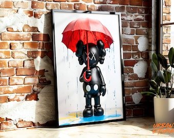 Affiche d'art KAWS Graffiti Hypebeast (téléchargement numérique)