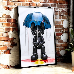 Colorful Graffiti KAWS Poster - Instant Digital Download Print - Unique Hypebeast Print, Graffiti Poster, Hypebeast Toys, DIGITAL DOWNLOAD