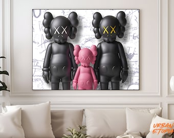 KAWS Hypebeast Family Print: Urban Art Poster (Digital Files)