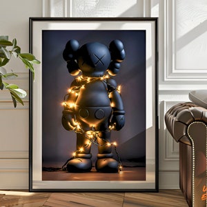 Kaws Graffiti Art Print: Modern Home Decor (Digital Download)