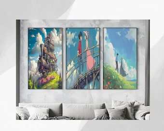 Howl's Moving Castle Anime Prints: Sophie and Howl Bundle (Digital Download)