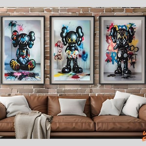 Kaws Graffiti Poster Set: Hypebeast Art Prints (Digital Download)