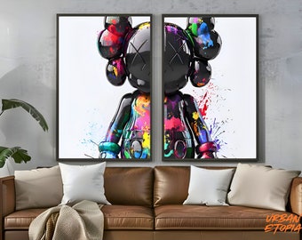 Kaws Graffiti Art Poster: Hypebeast Figure Print (Digital Download)