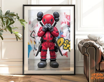 KAWS Superhero Art Print: Hypebeast Figure Poster (Digital Download)