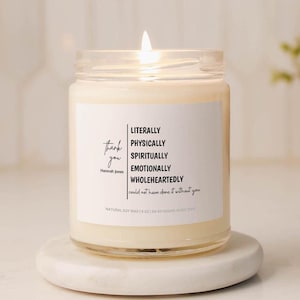 Cadeau de remerciement Bougie parfumée Cadeau pour collègue enseignant Cadeau de départ d'un employé de la retraite Bougie de remerciement pour la retraite Cadeau sentimental unique