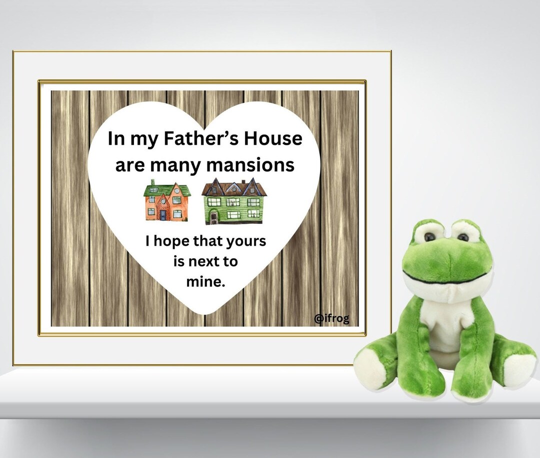 In My Father's House.... Christian Home Decor/printable Art, 8 1/2 X 11 ...