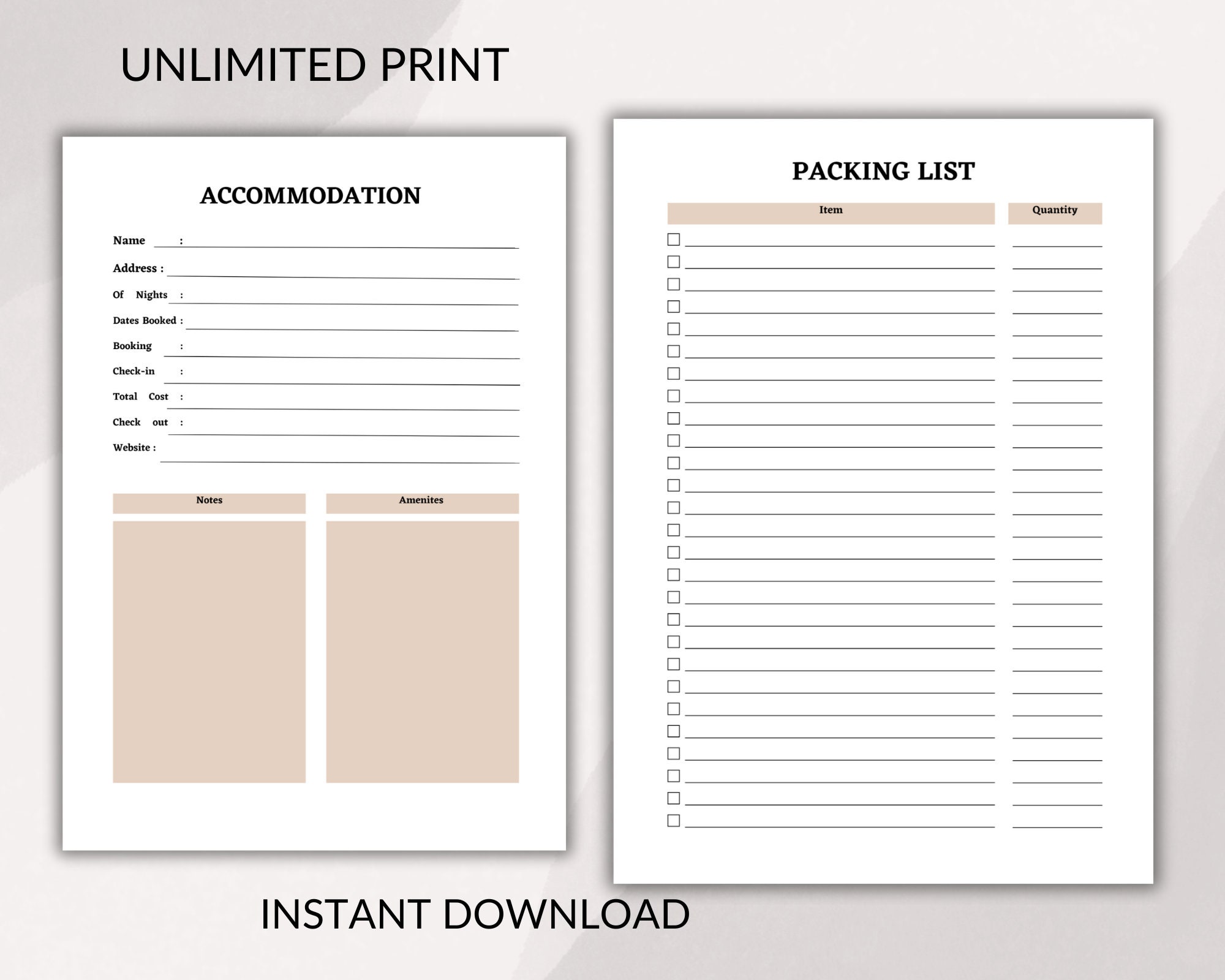 Editable Travel Itinerary Template, Trip Itinerary, Printable Travel ...