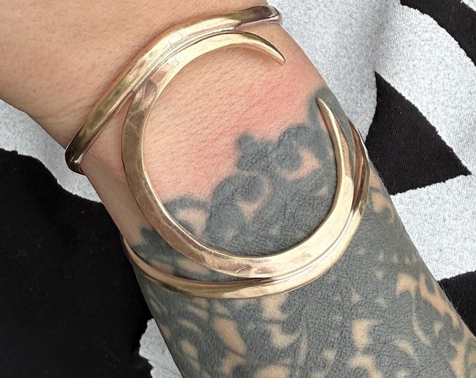 Crescent Moon Cuff Bracelet