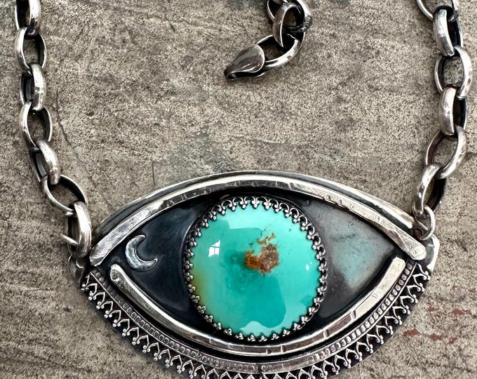Royston Turquoise Evil Eye Choker Necklace