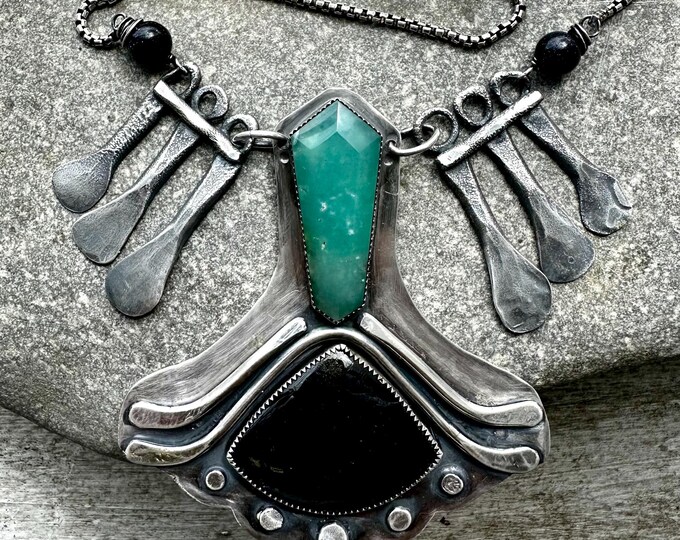Chrysoprase Statement Necklace