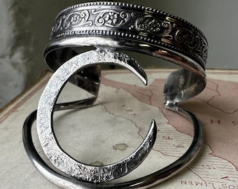Crescent Moon Cuff Bracelet