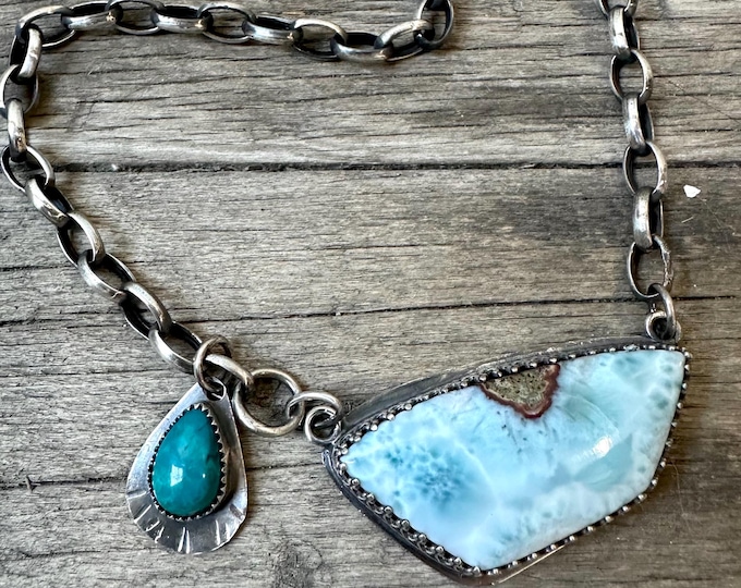 Larimar Statement Necklace