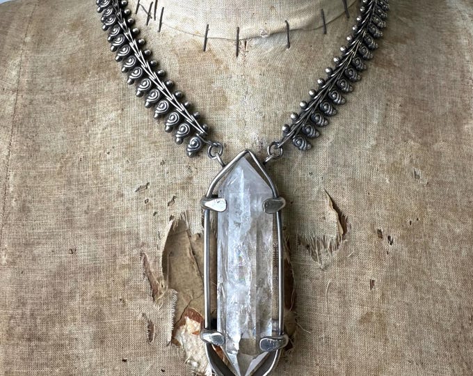 Brazilian Quartz Statement Necklace