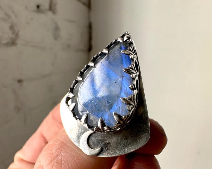 Blue Moonstone Ring