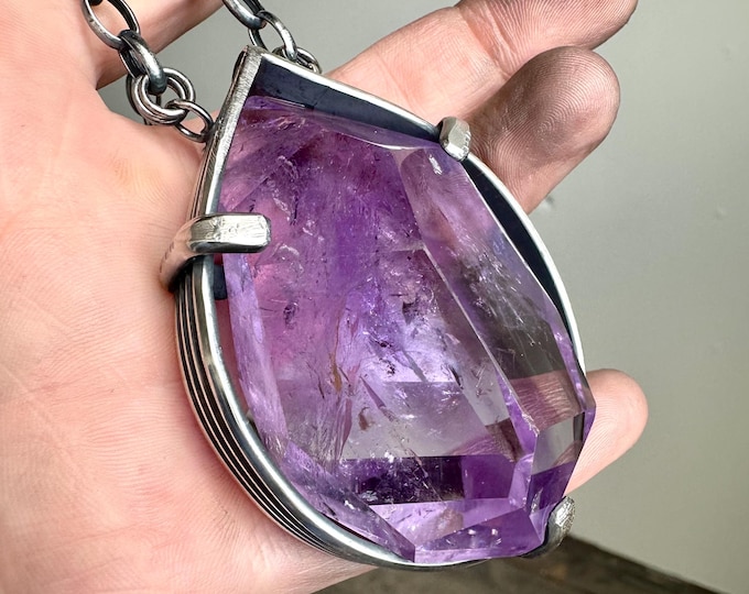 Lavender Amethyst Statement Necklace