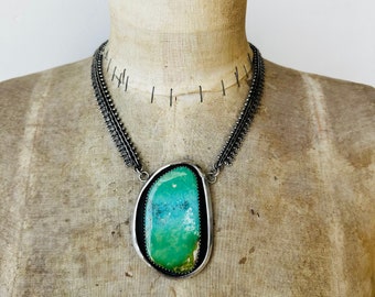 Kingman Turquoise Collar Necklace