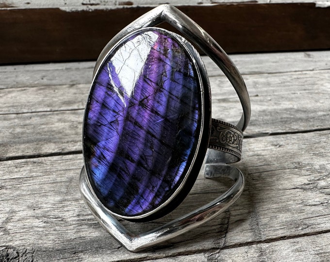 Featured listing image: Purple Ombre Labradorite Cuff