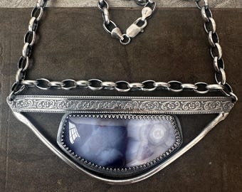 Luna Agate Statement Necklace