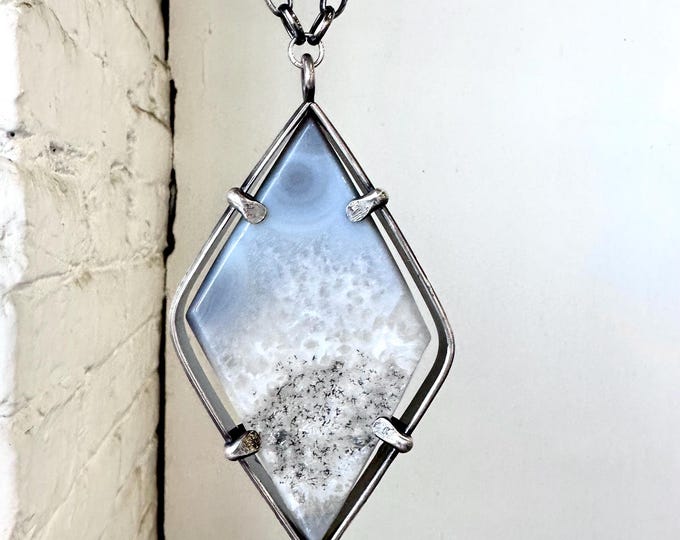 Druzy Agate Statement Pendant