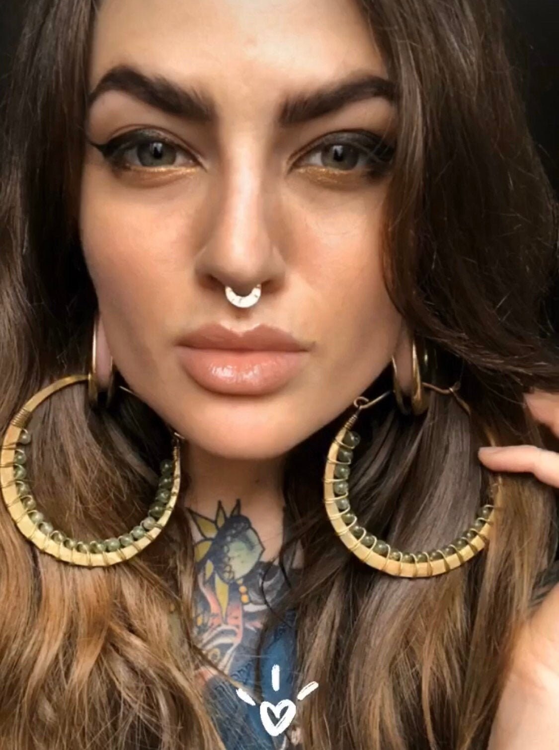 8 Gauge Hoops Gauged Earrings 3 Inch Hoops Hoop Earrings 12 