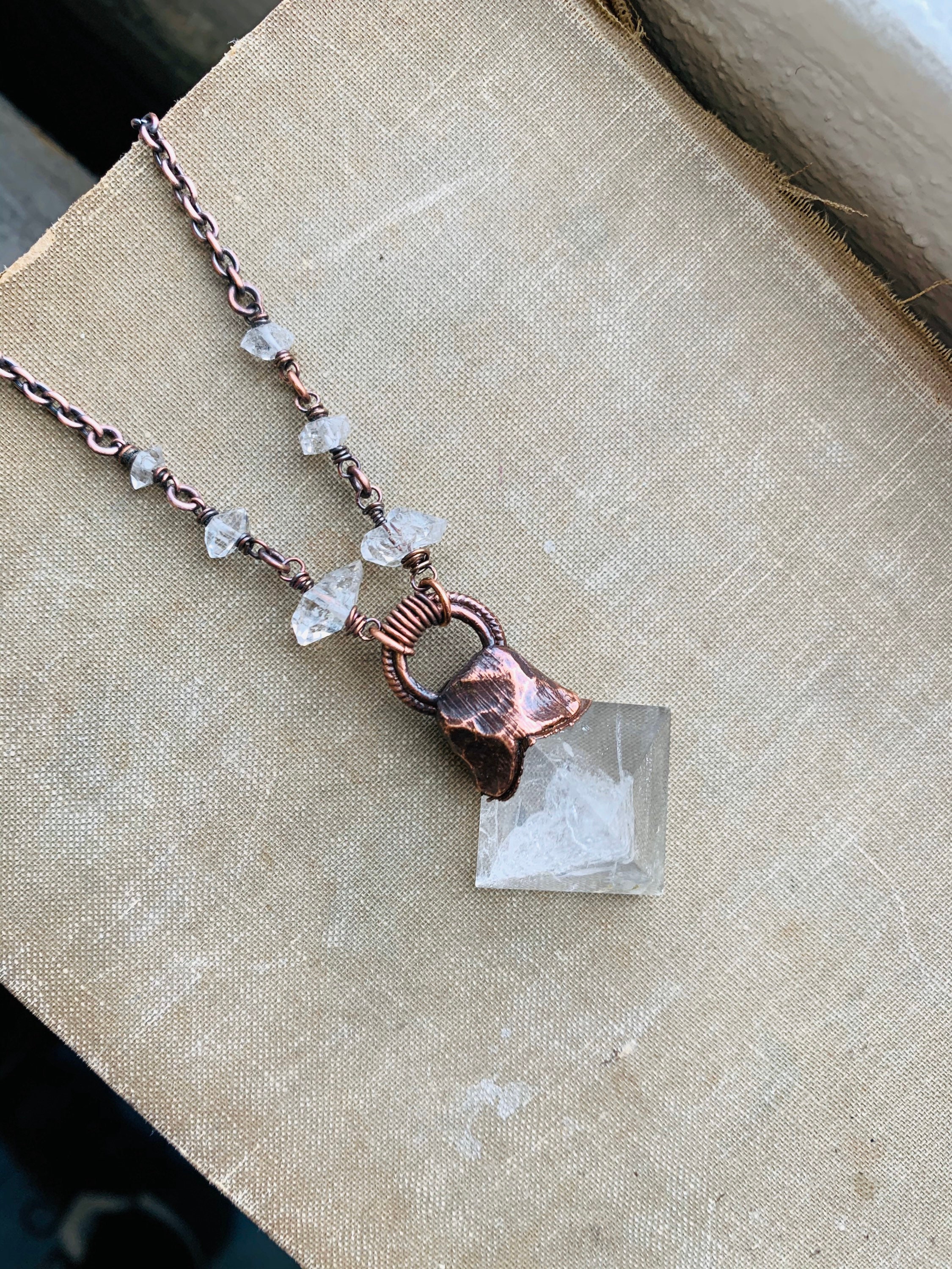 Healing Crystal Necklace / Raw Crystal / Statement Necklace ...