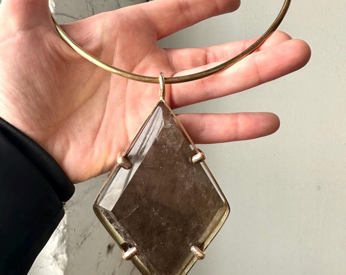 Smoky Quartz Collar Necklace