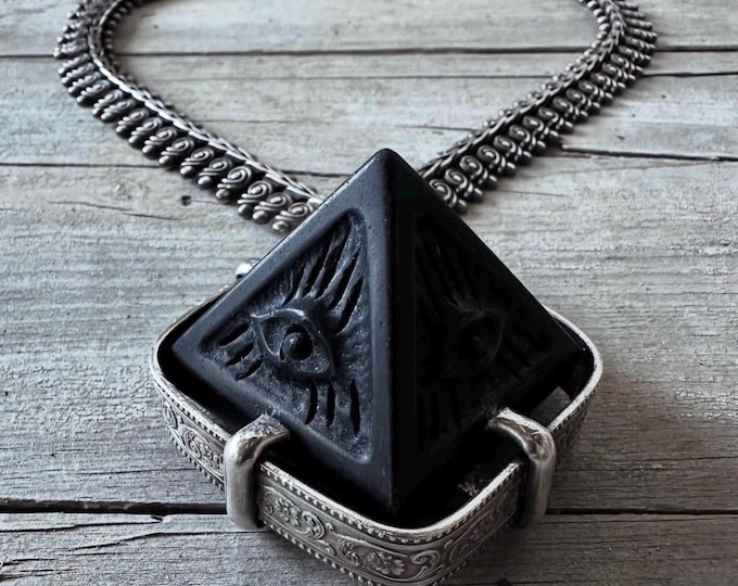 Obsidian Evil Eye Necklace