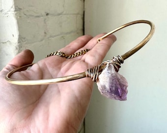 Solid Brass Collar Necklace