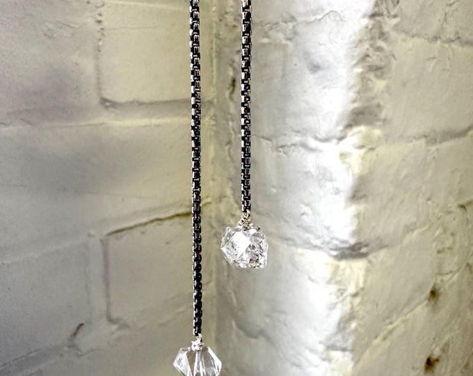 Herkimer Diamond Dangle Earrings