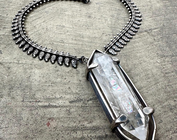 Brazilian Quartz Statement Necklace