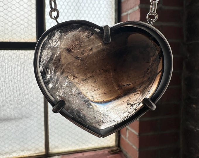 Smoky Quartz Heart Pendant