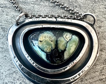 New Lander Variscite Sterling Silver Necklace