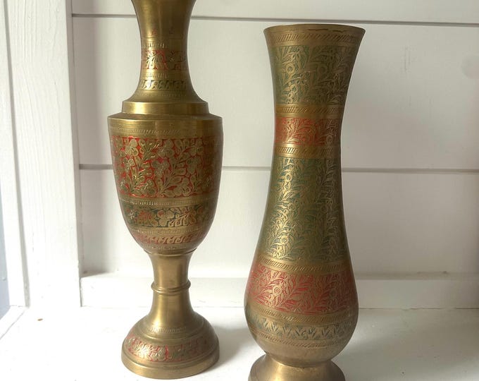 Handmade Vintage Vases, Set of 2