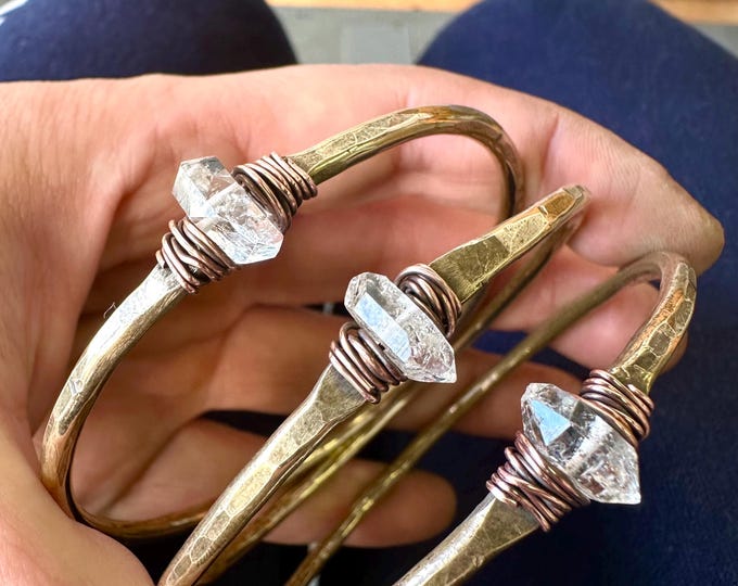 Herkimer Diamond Bangle