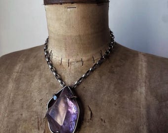 Lavender Amethyst Statement Necklace