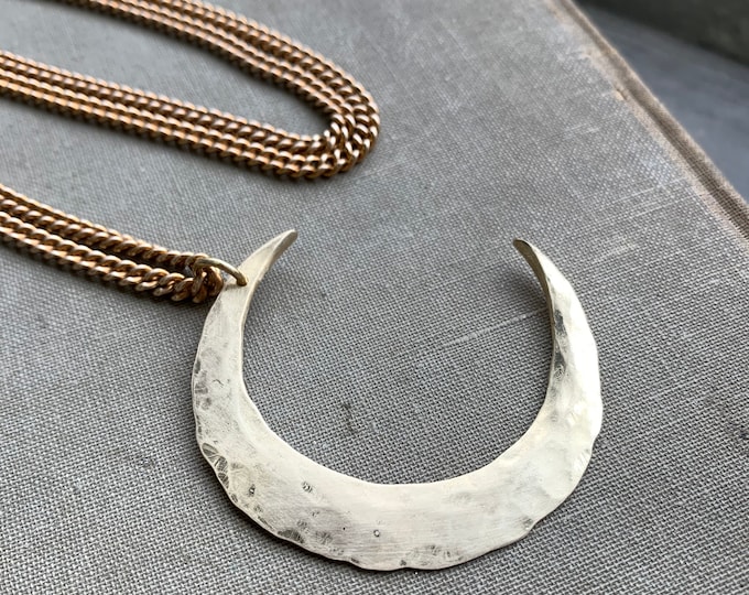 Brass Moon Necklace