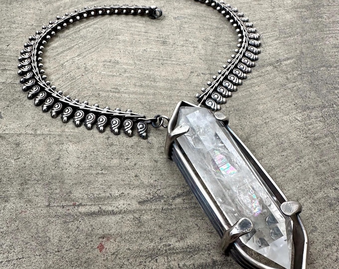 Brazilian Quartz Statement Necklace