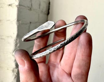 Sterling Silver Snake Bangle