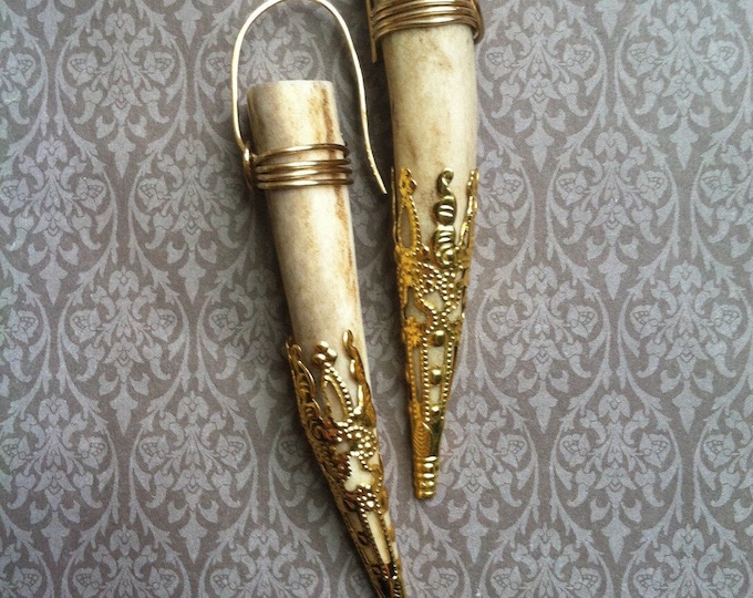 Filigree Antler Earrings