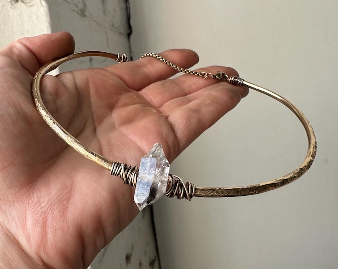 Solid Brass Collar Necklace