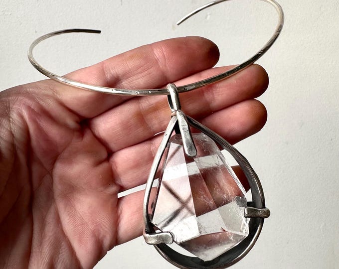 Sterling Silver Quartz Collar