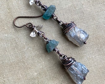 Raw Gemstone Earrings