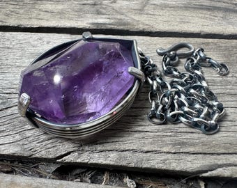 Lavender Amethyst Statement Necklace