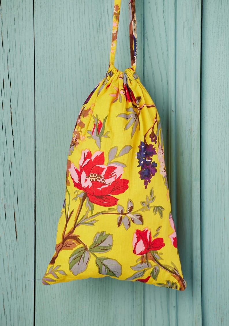 Handmade Bird of Paradise Pyjamas – Tropical Yellow Cotton Nightwear