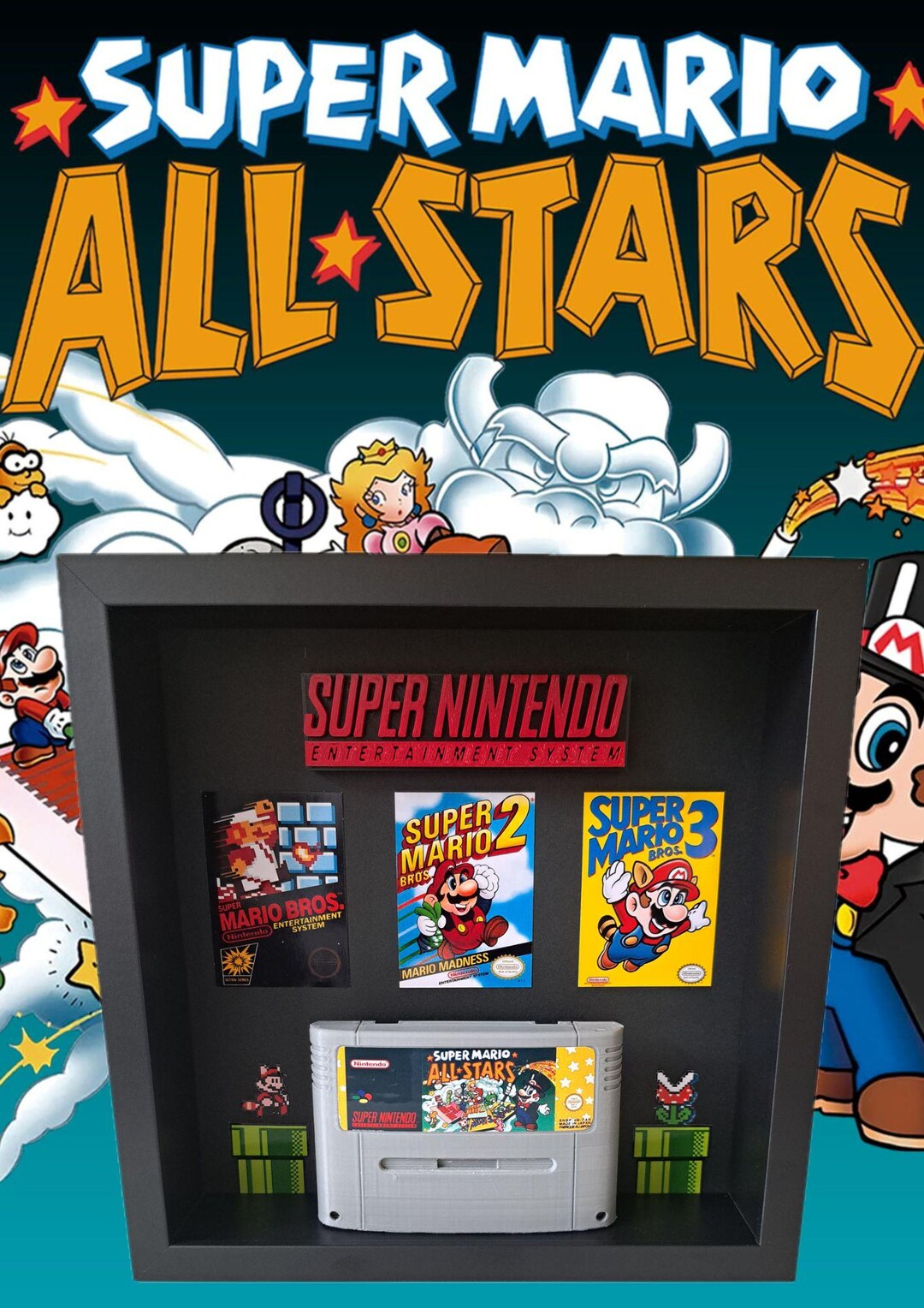 Super Mario Box Frame - Etsy