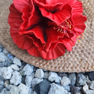 Beautiful Foam Flower Hair Accessory (Double Hibiscus)